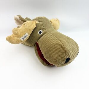 Vintage Woolrich Moose Corduroy Puppet Stuffed Animal Plush Brown 12” Rare